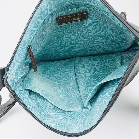 The Sak Bags New The Sak Reseda Leather Crossbody Purse Slate